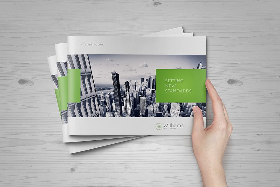 Landscape brochure mockup