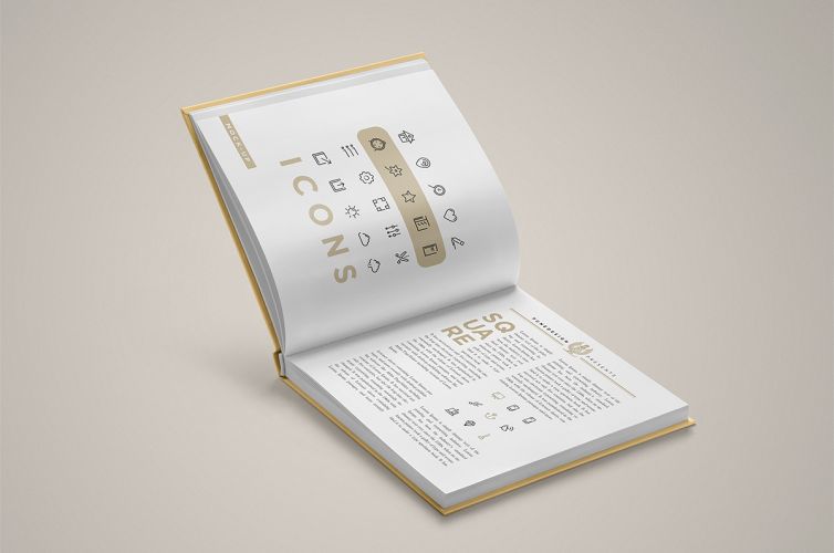 Square Book Mock-Up