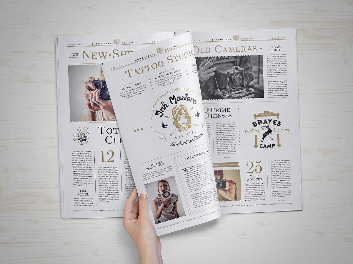 newspaper mockup