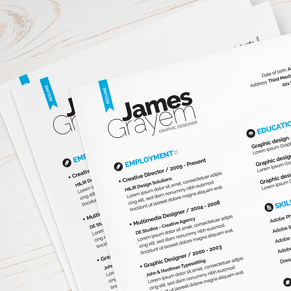 Free Resume CV Template