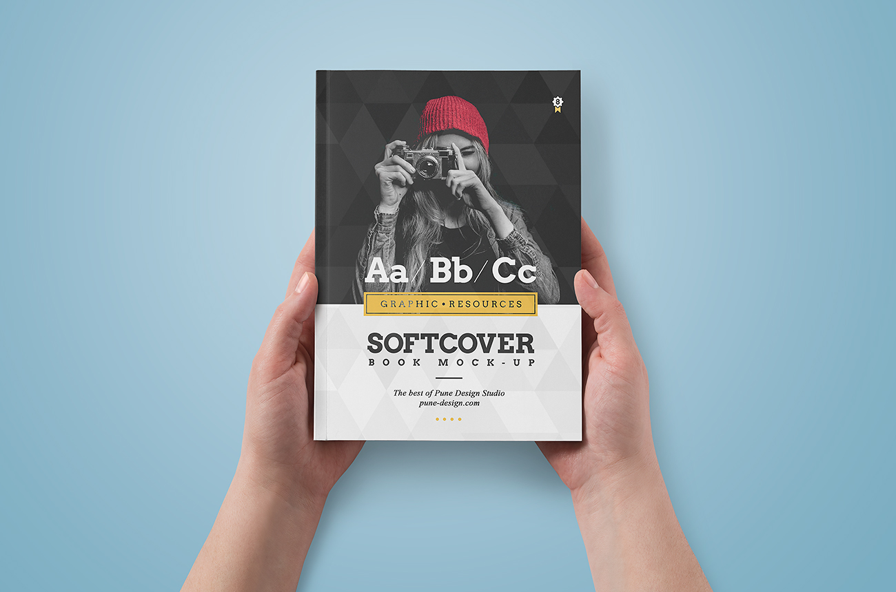 Download Book Mock Up Softcover Edition Pune Design PSD Mockup Templates