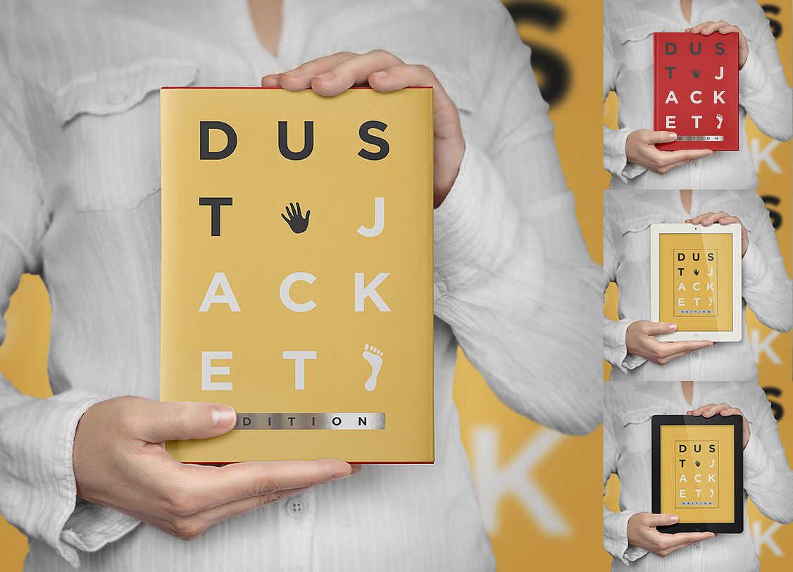 Book Mockup Dust Jacket