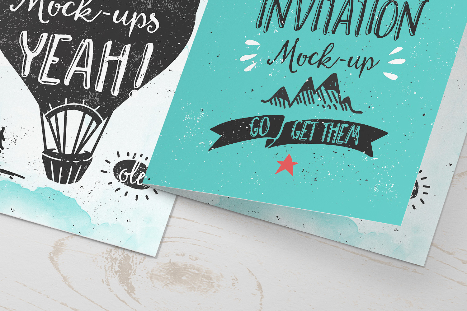 Invitation - Greeting Card Mock-Up