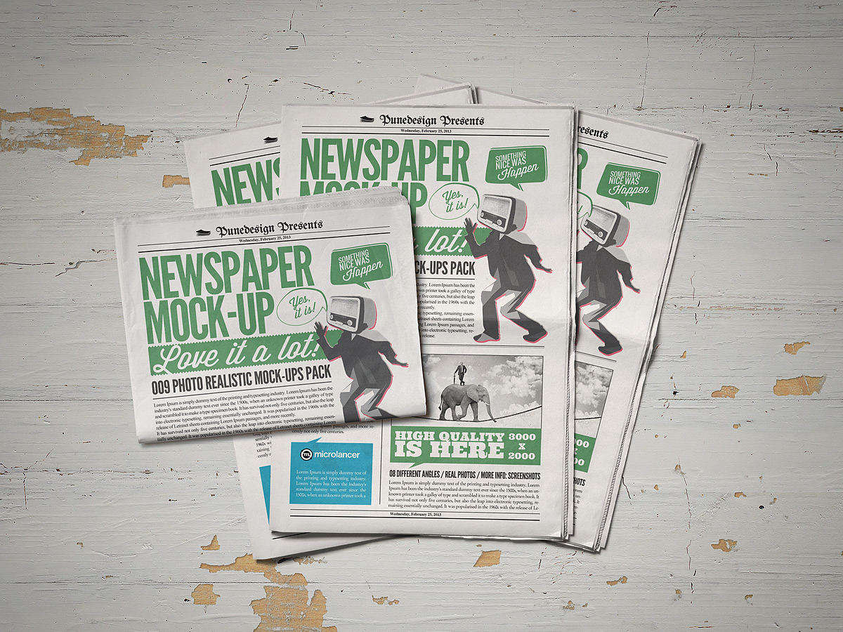 Newspaper Mockup