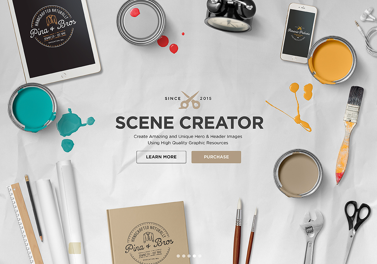 Hero Image Scene Creator Mockup