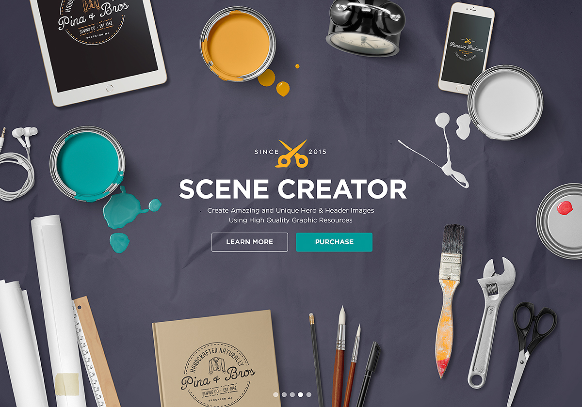 Hero Image Scene Creator Mockup